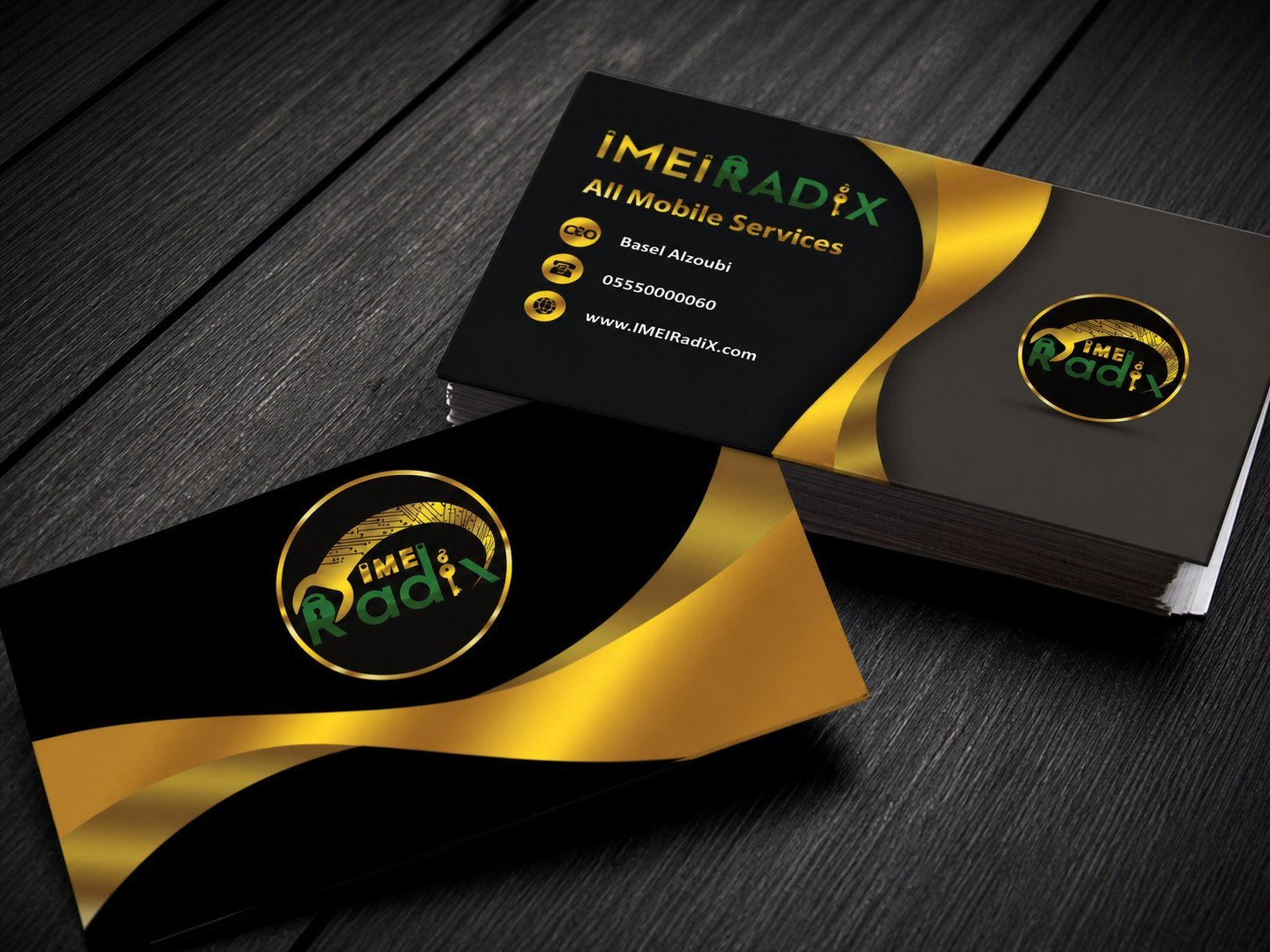 IMEIRadiX business cards.